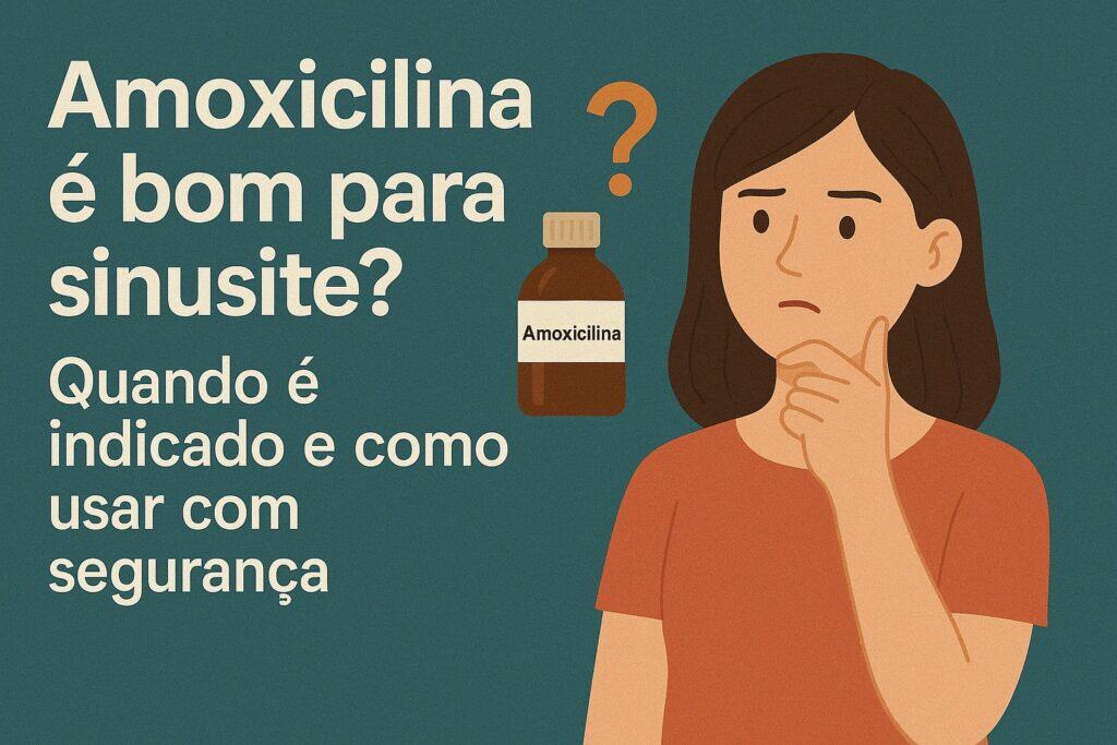 Amoxicilina é bom para sinusite? Saiba quando usar