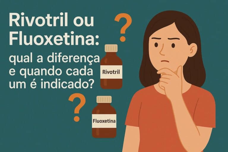 Rivotril ou Fluoxetina: qual a diferença e quando cada um é indicado?