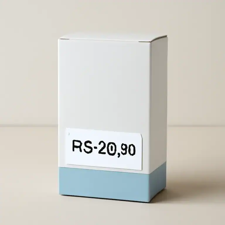 Caixa de medicamento com etiqueta de preço em reais