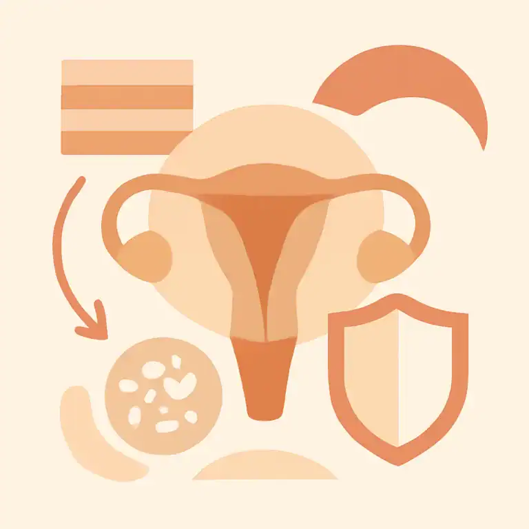 Saúde íntima feminina e candidíase vaginal - ilustração informativa