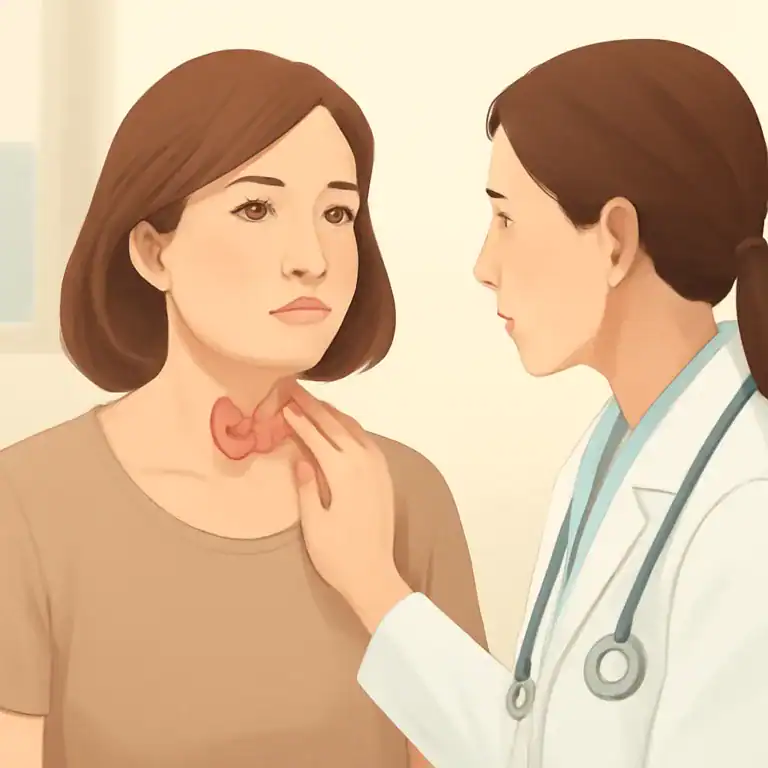 Consulta sobre cirurgia da tireoide, imagem ilustrativa mostrando região do pescoço